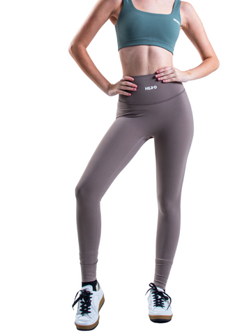 LEGGIN DAMA DOBLE COSTURA HERO MARRON