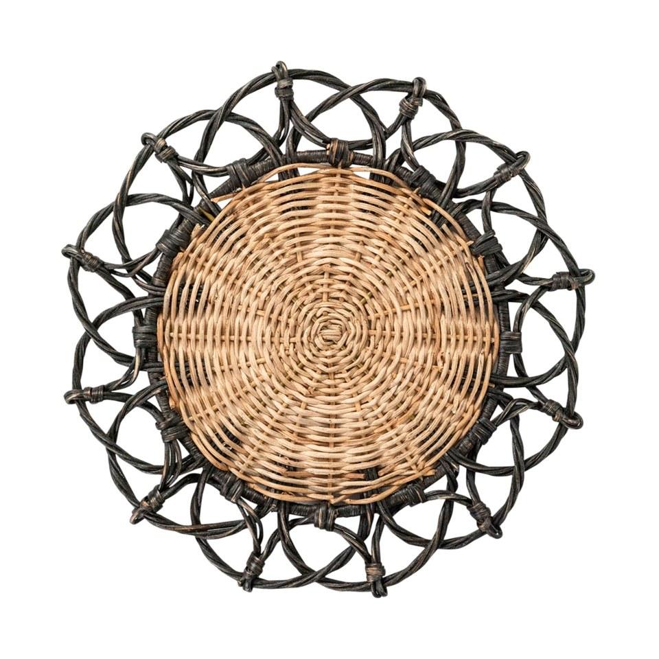 Provence Rattan Black Placemat