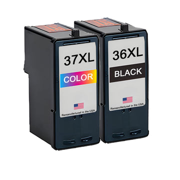 U.S. Remanufactured for Lexmark #36XL Black / #37XL Color Ink Cartridges Combo Pack