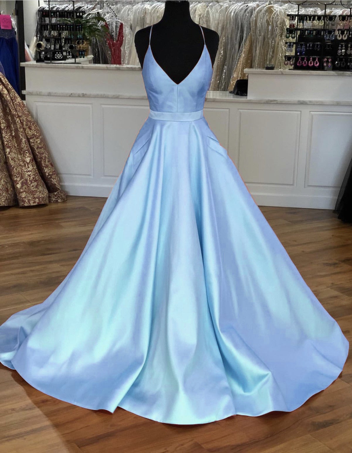 Light Blue Ball Gown