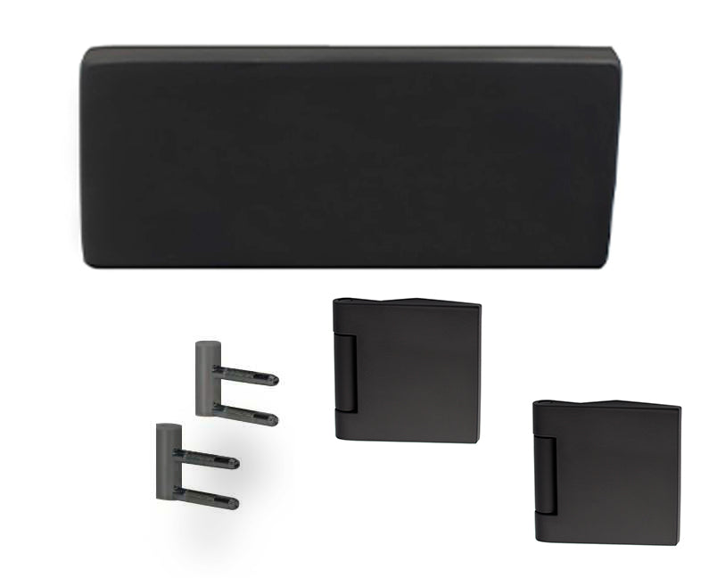 Caja De Cerradura De Acero Inoxidable Mate Negro Para Cerradura De Puerta De Vidrio SDAC-1858