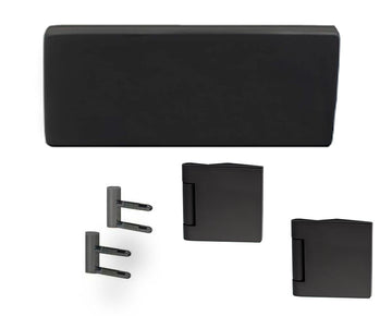 Caja De Cerradura De Acero Inoxidable Mate Negro Para Cerradura De Puerta De Vidrio SDAC-1858