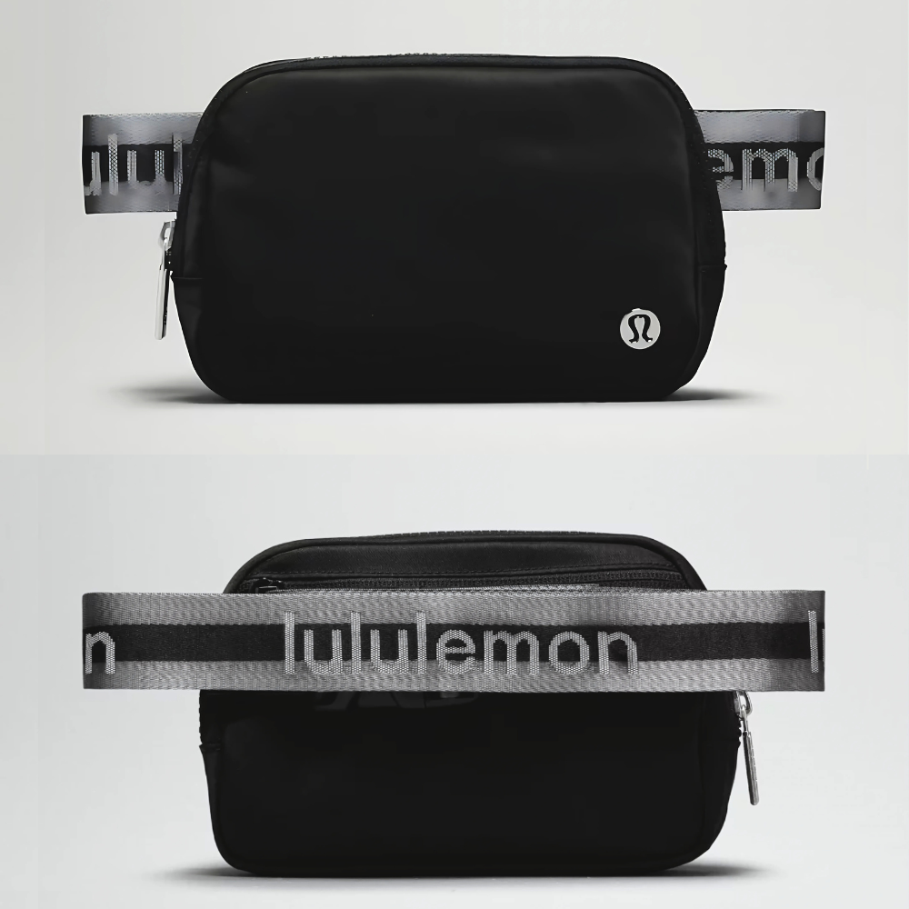 Lululemon Everywhere Wordmark Crossbody Belt Bag 1L - Black/Gray