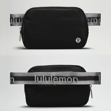 Lululemon Everywhere Wordmark Crossbody Belt Bag 1L - Black/Gray