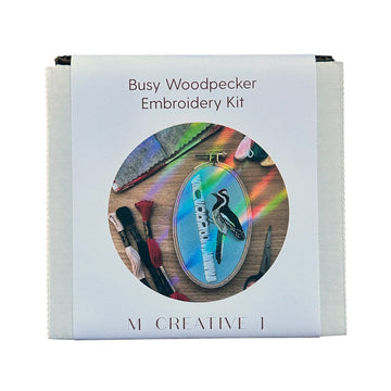 Busy Woodpecker Embroidery Kit