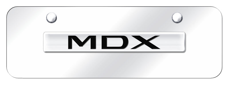 Acura MDX Name Mini Plate - Chrome on Mirrored - Official Licensed