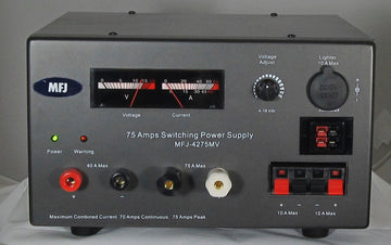 MFJ-4275MV, SWITCH PS, 75A, 13.6V ADJ, MTR, PP, BP, 110-220VAC