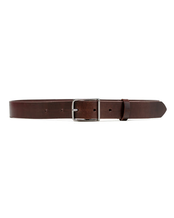 lost & found Margaret Howell MHL Keeper Buckle Belt Leather Dark Brown