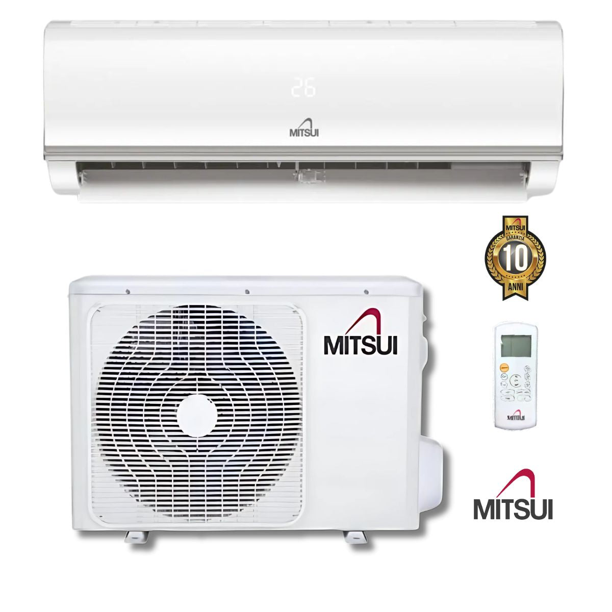 Climatizzatore Mitsui Inverter Serie Trend MTX18HP 18000 Btu Wi-Fi Incluso + Staffa Omaggio R-32 A++/A+ 10 Anni di Garanzia