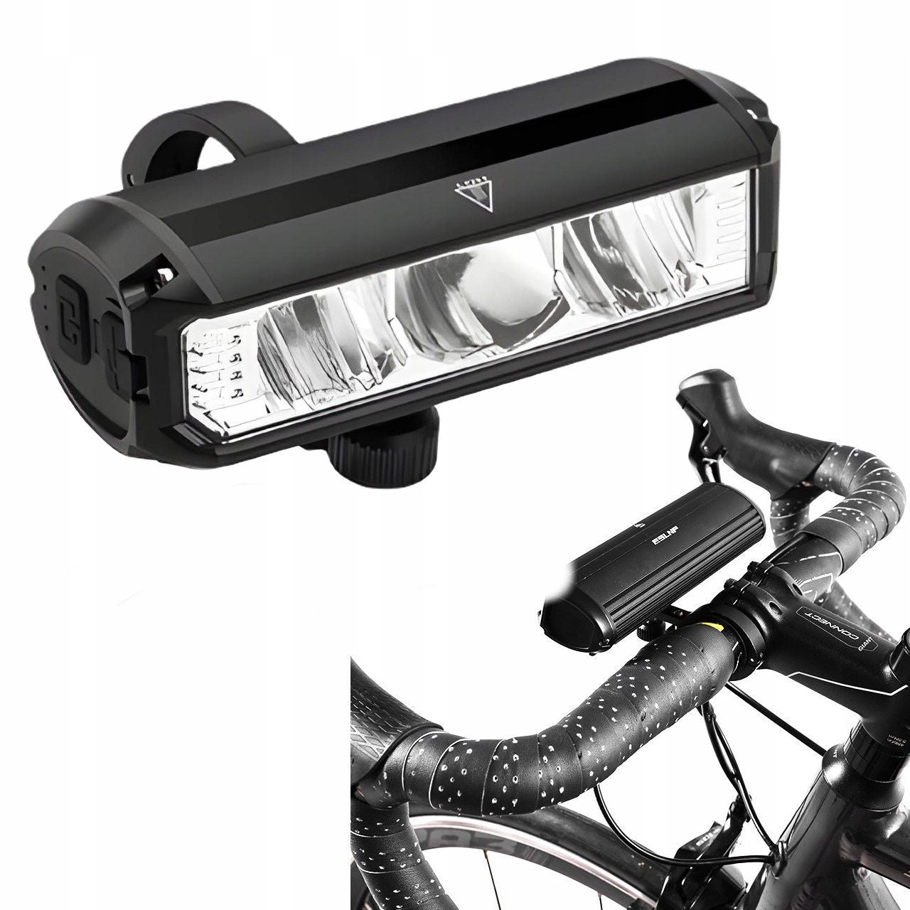 Lampa Rowerowa Przednia LED z Powerbankiem - 8000 mAh, 3250 lm