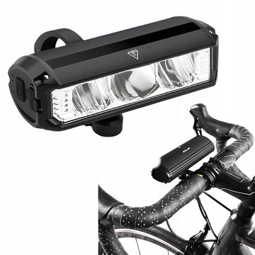 Lampa Rowerowa Przednia LED z Powerbankiem - 8000 mAh, 3250 lm
