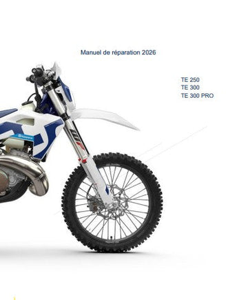 Manuel d'atelier Husqvarna TE 250 300 2026 français Docautomoto