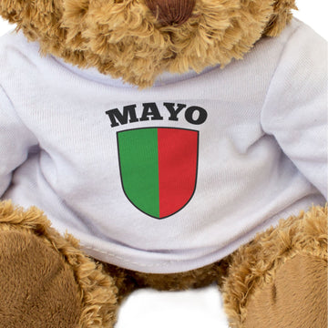 Mayo County Colours - Teddy Bear - Ireland County Mayo Gift Present