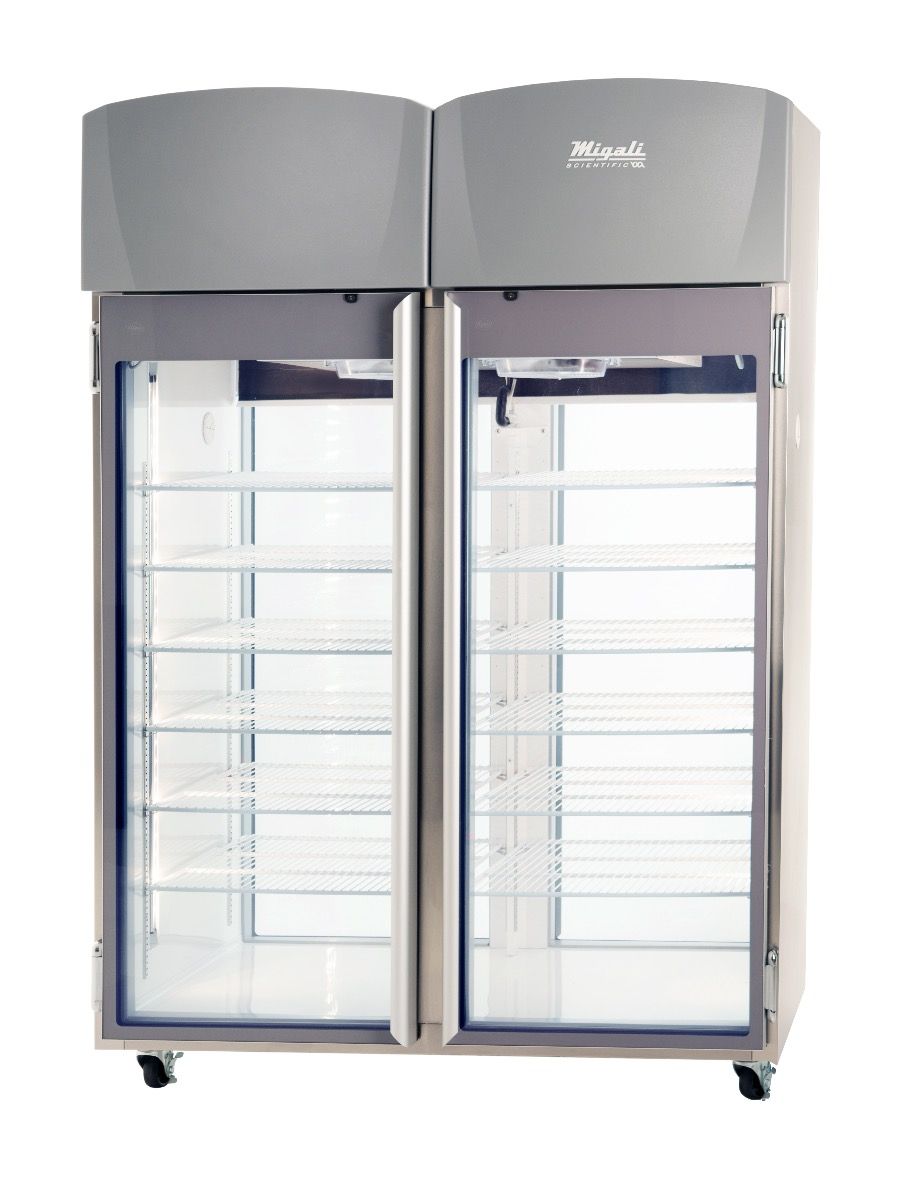 Migali Scientific EVOX-2PT 55" Upright Pass-Thru Medical Refrigerator_01