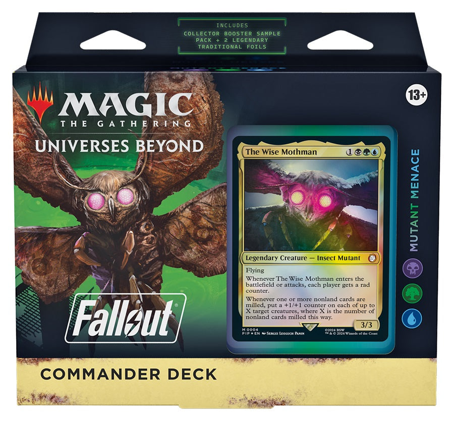Fallout Commander Deck - Mutant Menace - Magic: The Gathering Sealed  Products » Magic: the Gathering Commander Decks » Fallout Commander Decks