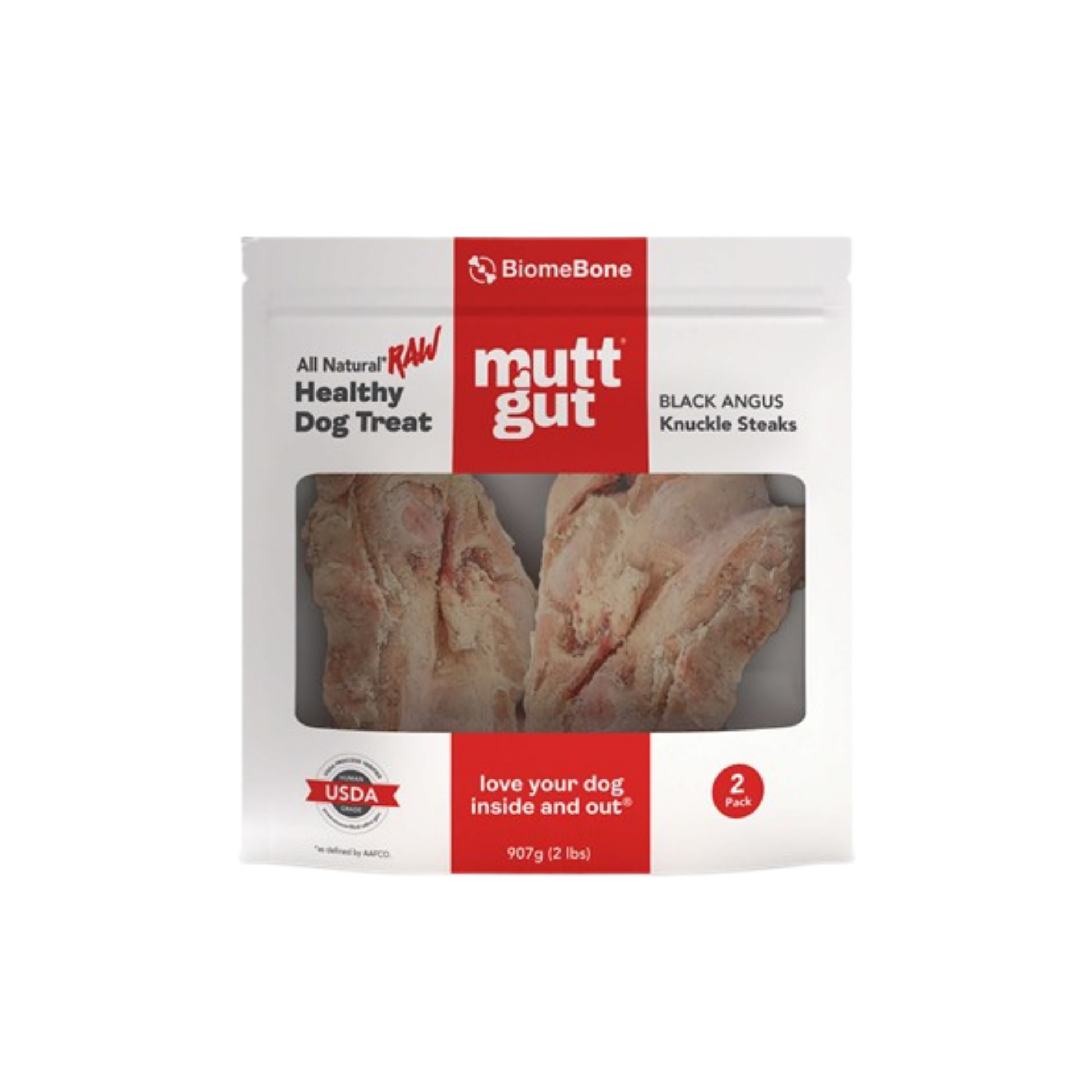 MuttGut Frozen Black Angus Knuckle Steaks