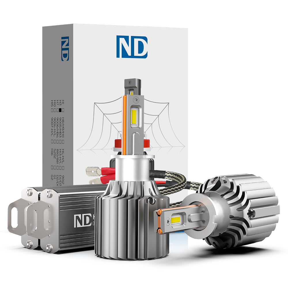 Brightest H3 LED Headlight Bulb 140W 16800LM White | NAOEVO ND Series - NAOEVO