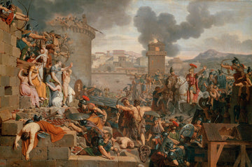 Nicolas Poussin - The Victory of Joshua over the Amalekites-Reproduction-Get Custom Art