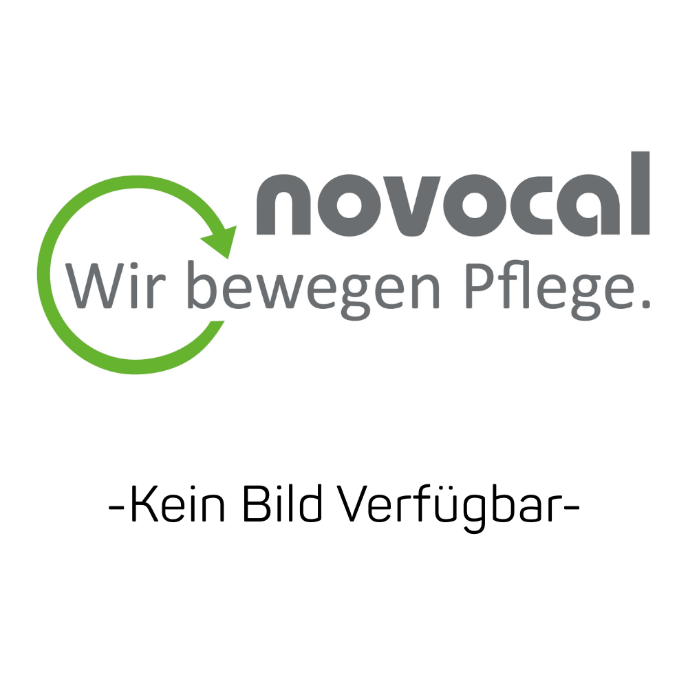 Logo-ul „novocal” cu o săgeată circulară verde, sub care se află textul „Noi schimbăm îngrijirea.” și „-Nicio imagine disponibilă-” în negru, ceea ce indică faptul că nu există nicio imagine pentru modulul de extensie pentru rafturi Novocal, realizat din oțel de precizie nichelat și cromat lucios.