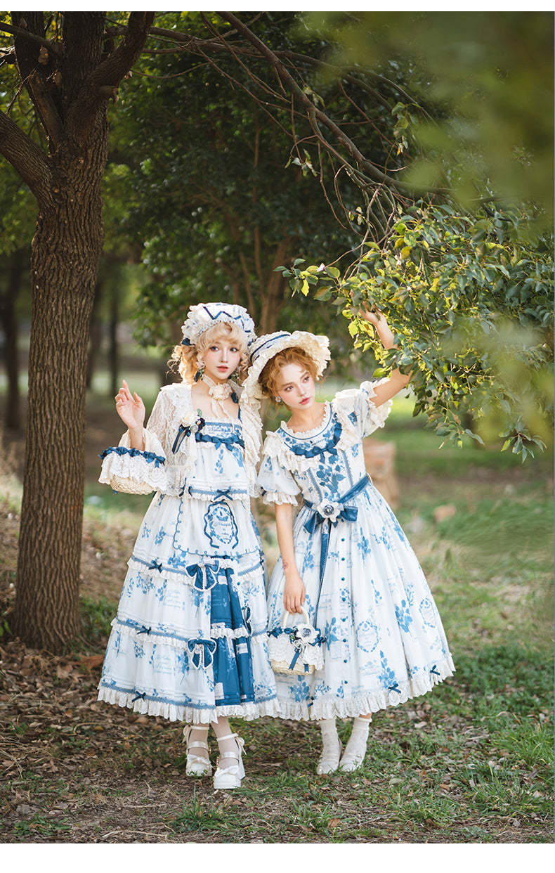 Mulberry Poem - Country Lolita Accessory Set Headdress and Handbag