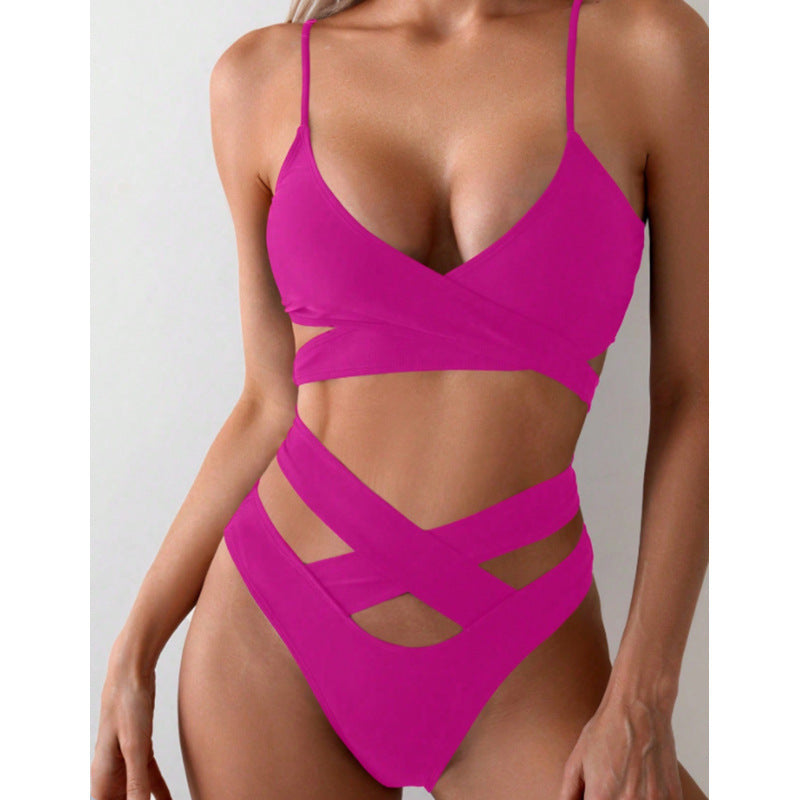 Damen Cut-Out Badeanzug mit verstellbaren Trägern und trendigem Design Echo Archiv