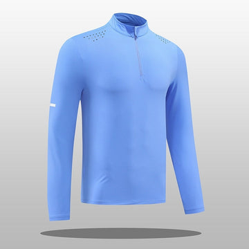 Herren Funktions-Langarmshirt mit Reißverschluss und atmungsaktivem Material Echoarchiv