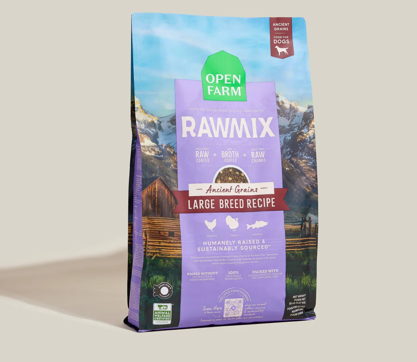 Open Farm Open Large Breed Ancient Grains RawMix for Dogs
