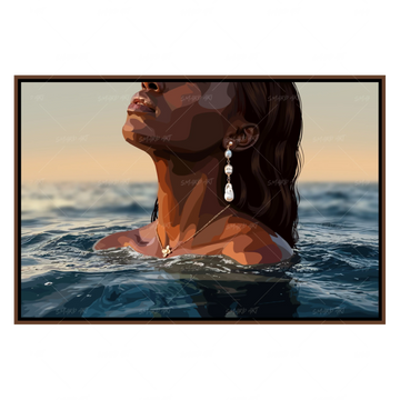 Out Of Water-wall art print featuring decorative artistic design suitable for living rooms, offices, and schools by SmardArt. Elevate your space with Black wall art that speaks to culture, identity, and creativity. At Smard, we celebrate artistry made with melanin, bringing powerful and inspiring designs to life.