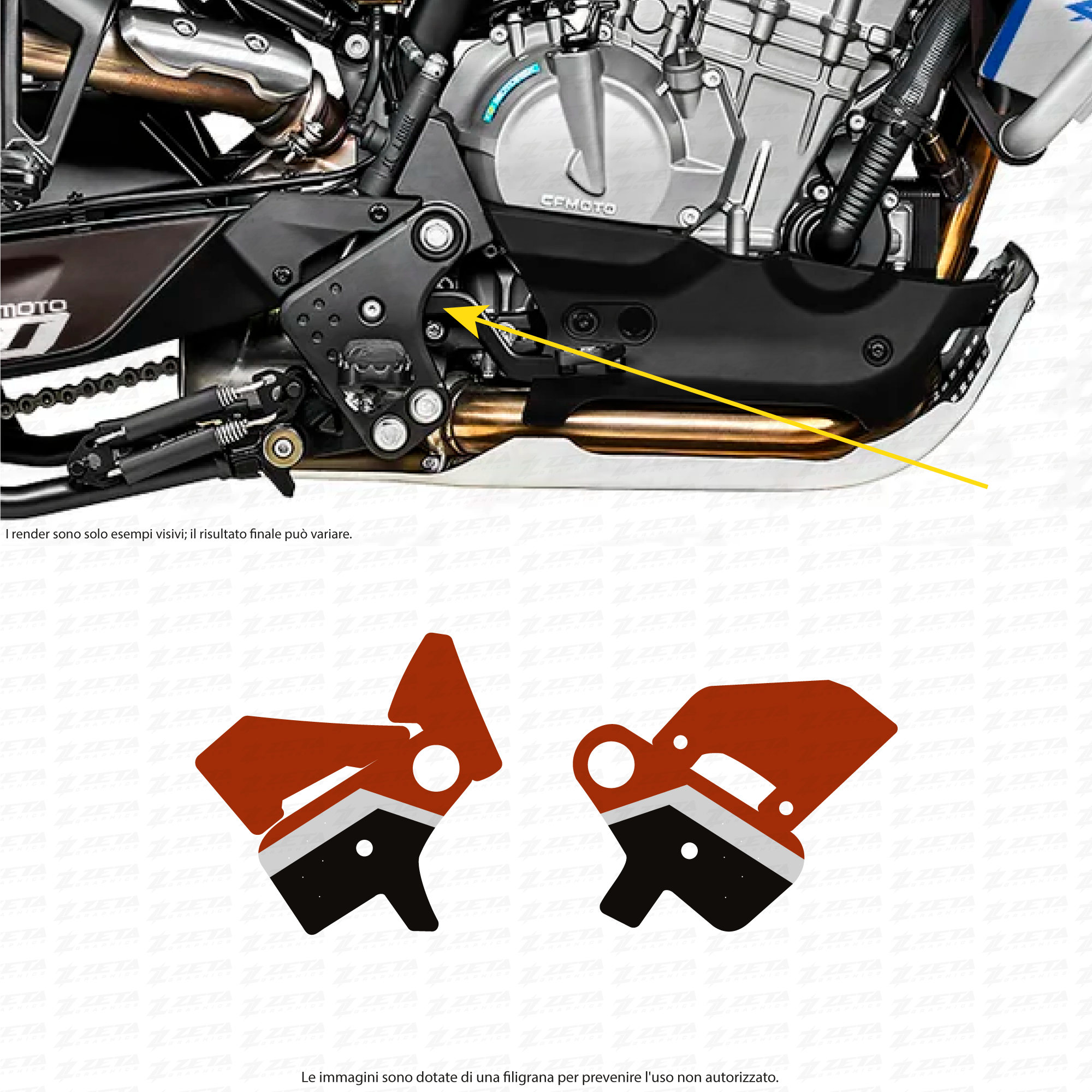 Adesivi paratacco – CFMOTO 800 MT