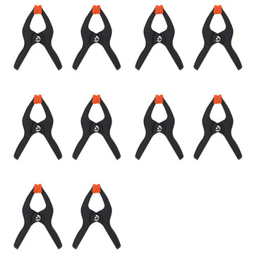 Pony Jorgensen 50mm Plastic Spring Clamp - 10 pack, essential lightweight clamping tool for woodworking