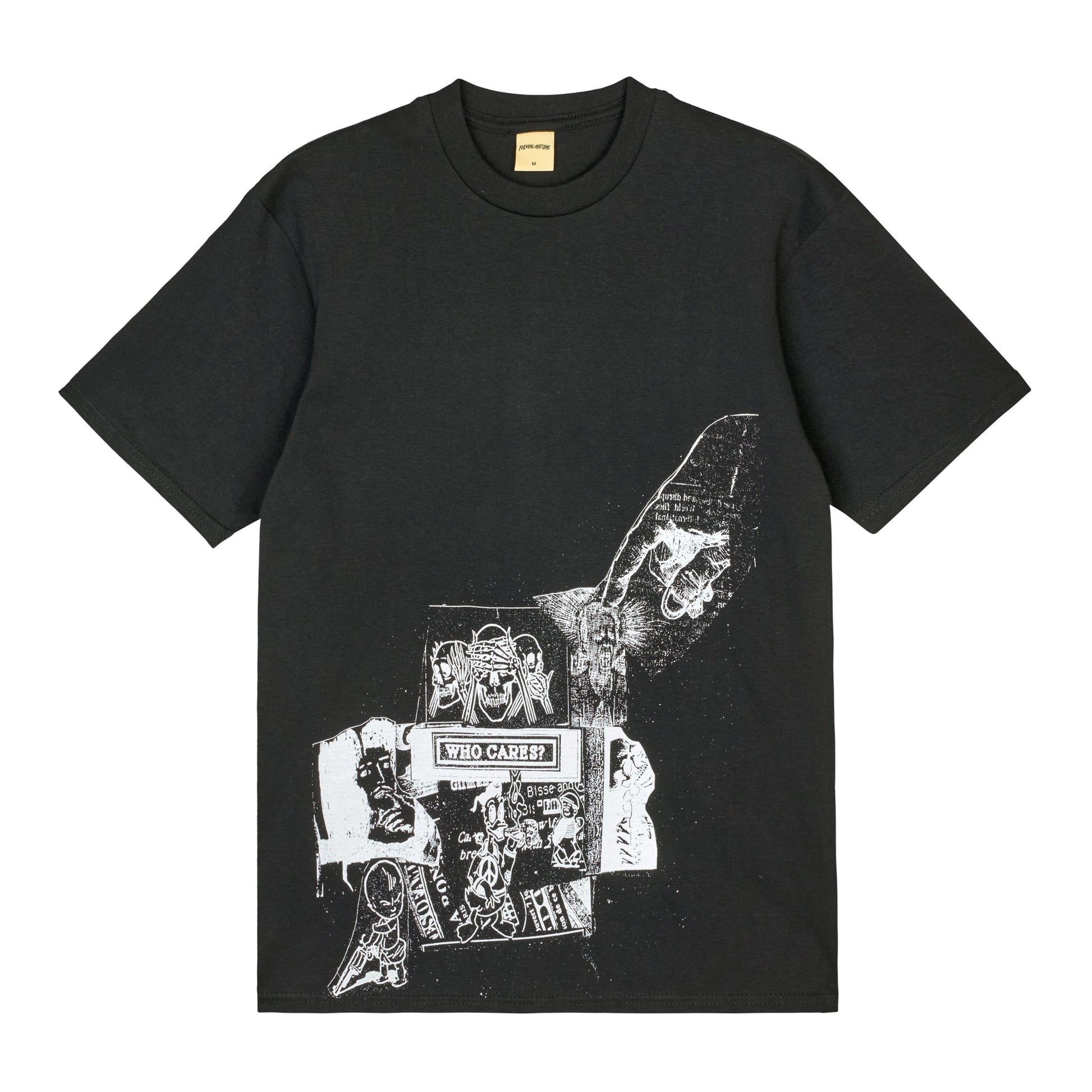 Fucking Awesome - Who Cares Short Sleeve Tee - BLACK / Sort - T-Shirts