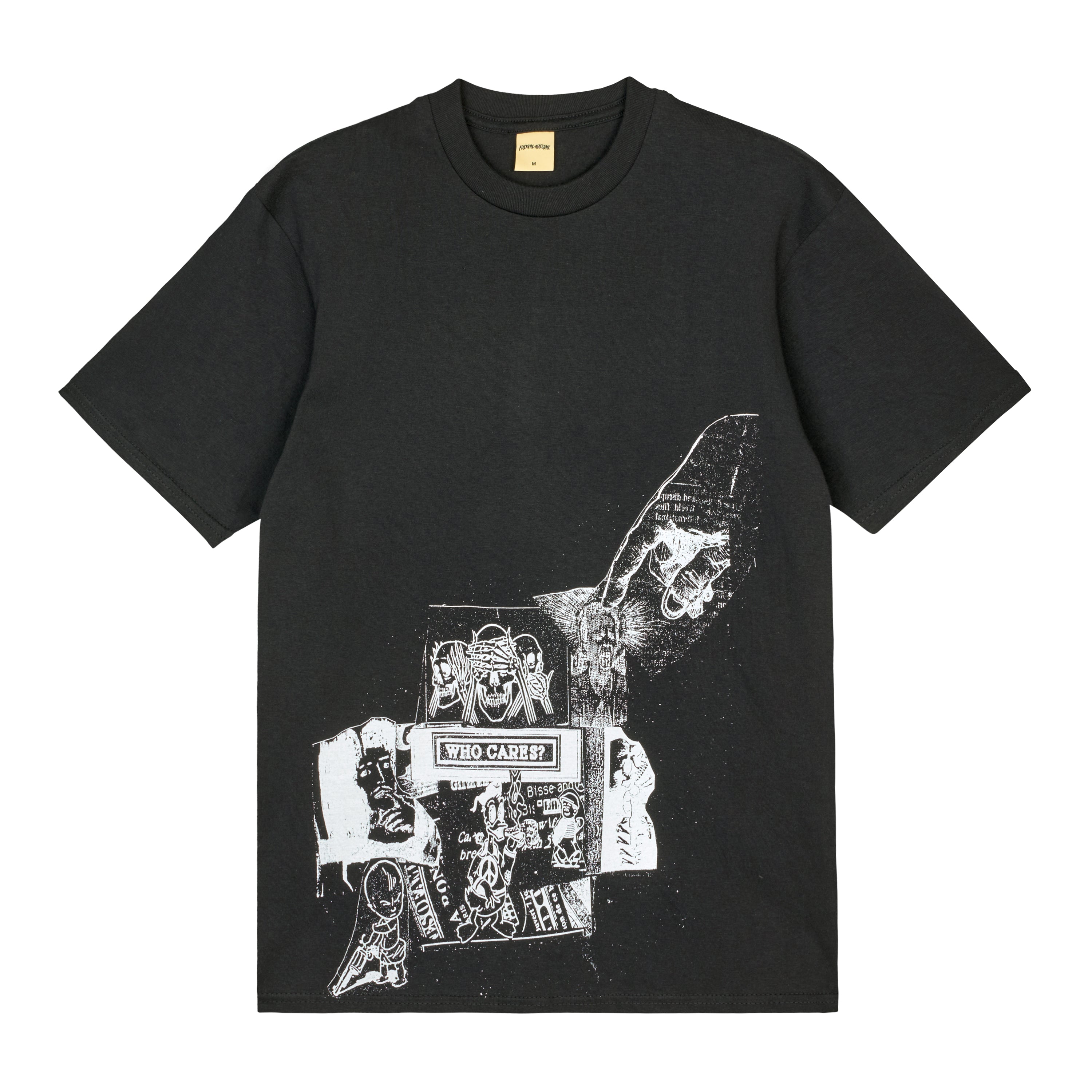 Fucking Awesome - Who Cares Short Sleeve Tee - BLACK / Sort - T-Shirts