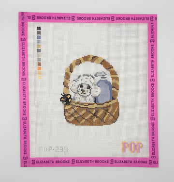 Precious in a Basket Needlepoint canvas