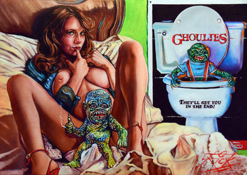 Rick Melton - Poster Girl Ghoulies - Smut Art Print