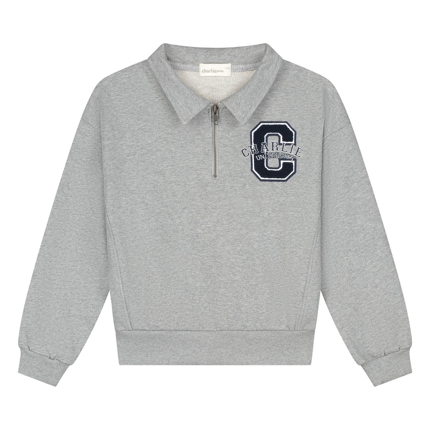 Charlie Petite | Parker Sweater | Grey Melange