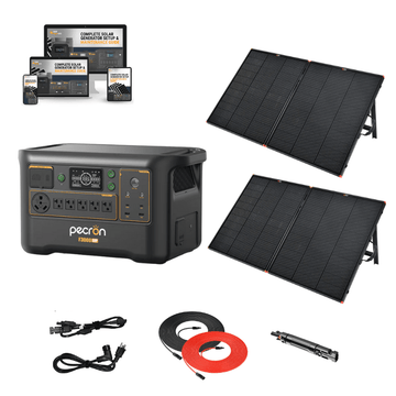 Pecron F3000 LFP Portable Power Station | 3,600W Inverter & 3,072Wh LiFePO4 | Fast Charging + Expandable | Solar & AC Recharge | 5-Year Warranty - ShopSolar: Complete Solar Kits + Lifetime Customer Support