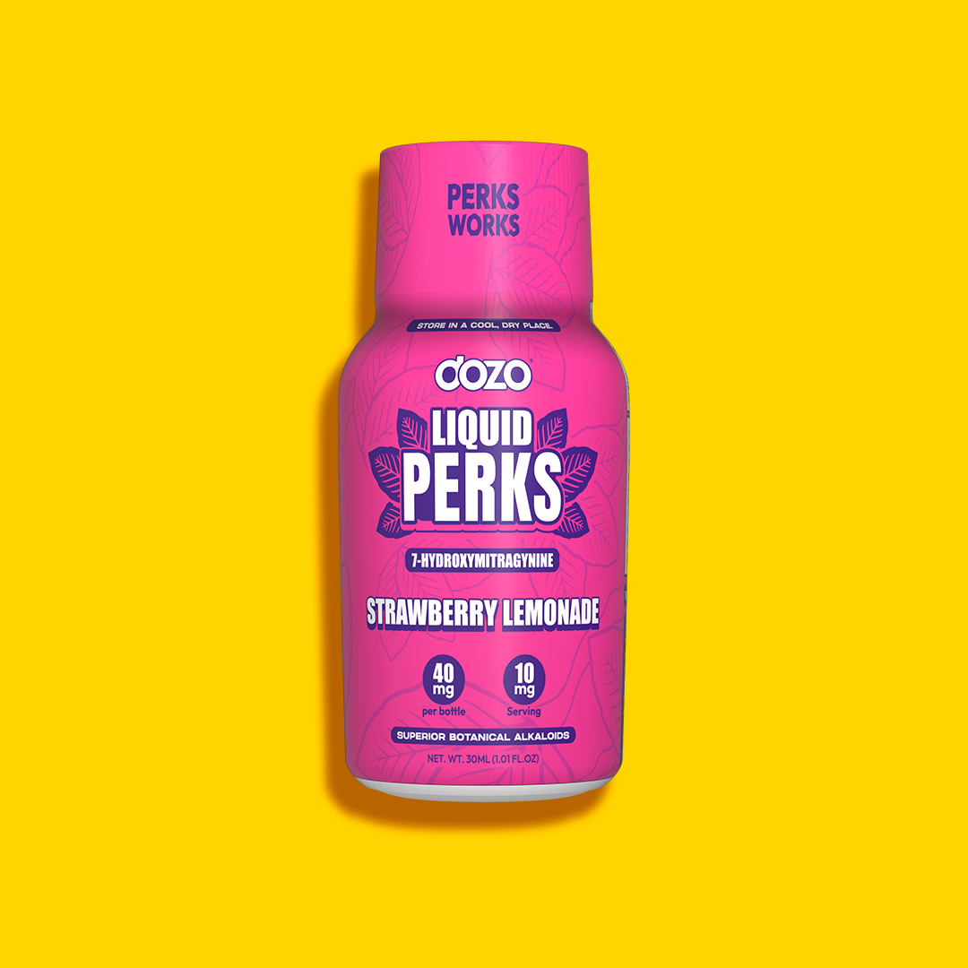 Dozo LIQUID PERKS 7-HYDROXYMITRAGYNINE | STRAWBERRY LEMONADE