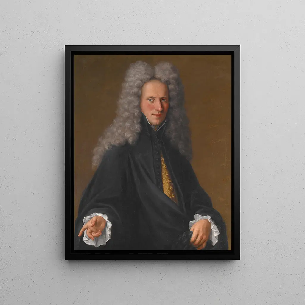 Ritratto di un nobile sconosciuto - Pietro Longhi — quadro incorniciato alla parete