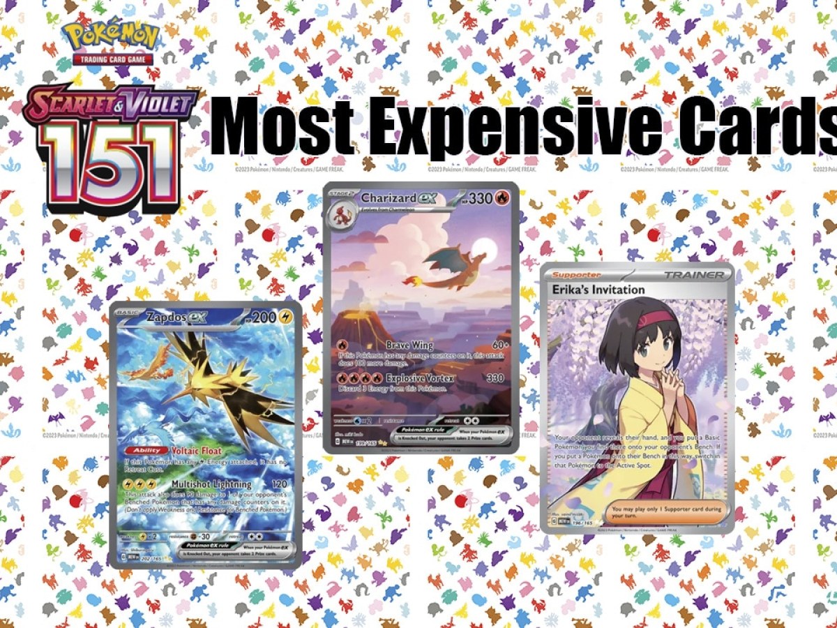 Pokemon TCG Scarlet and Violet 151 Most Expensive Cards
