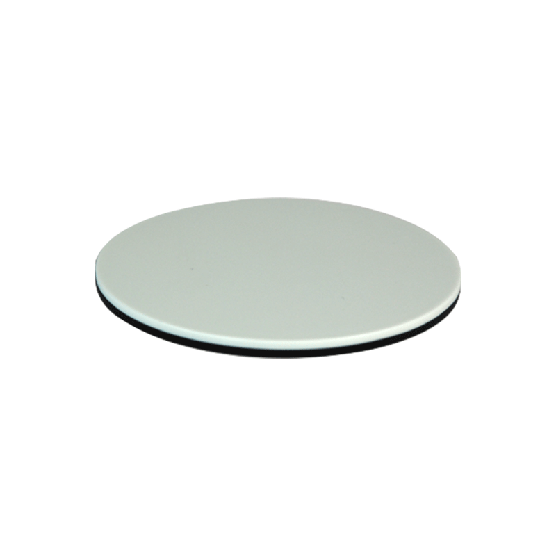 100mm Black White Microscope Stage Plate (3-15/16 inch Diameter), SKU SA05141201, three quarter front view
