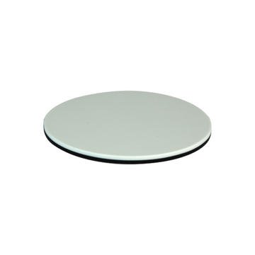 100mm Black White Microscope Stage Plate (3-15/16 inch Diameter), SKU SA05141201, three quarter front view