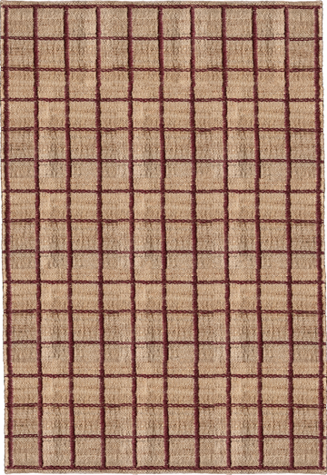 Strata Braided Jute Burgundy
