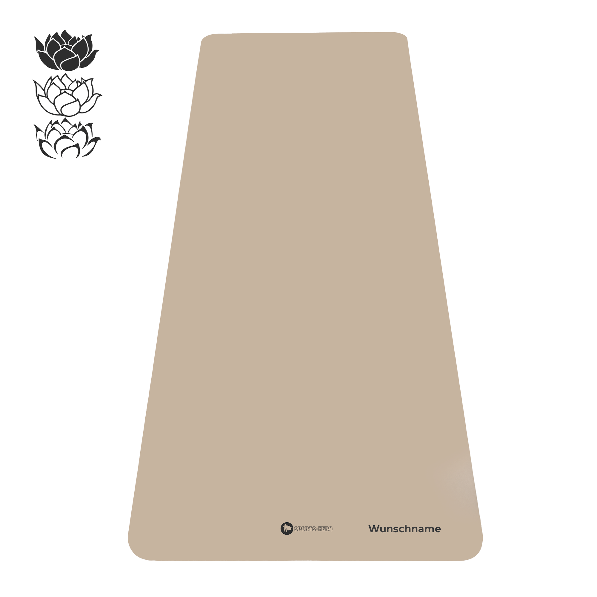ECO PU Yogamatte Naturkautschuk mit Wunschname