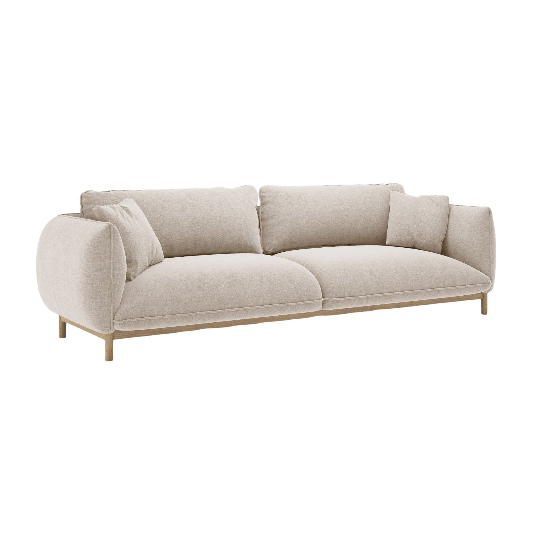 Sofa 4-osobowa ADA jasnobeżowy szenil – Micadoni