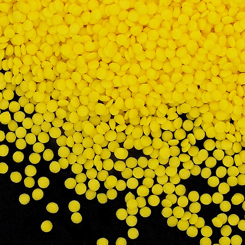 Yellow Confetti Dots - GMO Free Vegan Freeze Stable Sprinkles (Top 14 Allergen Free, Naturally Sourced Ingredients, Plant-based, Clean Label, Hydrogenated Fat, Palm oil, BRC, Kosher, Halal & FDA)