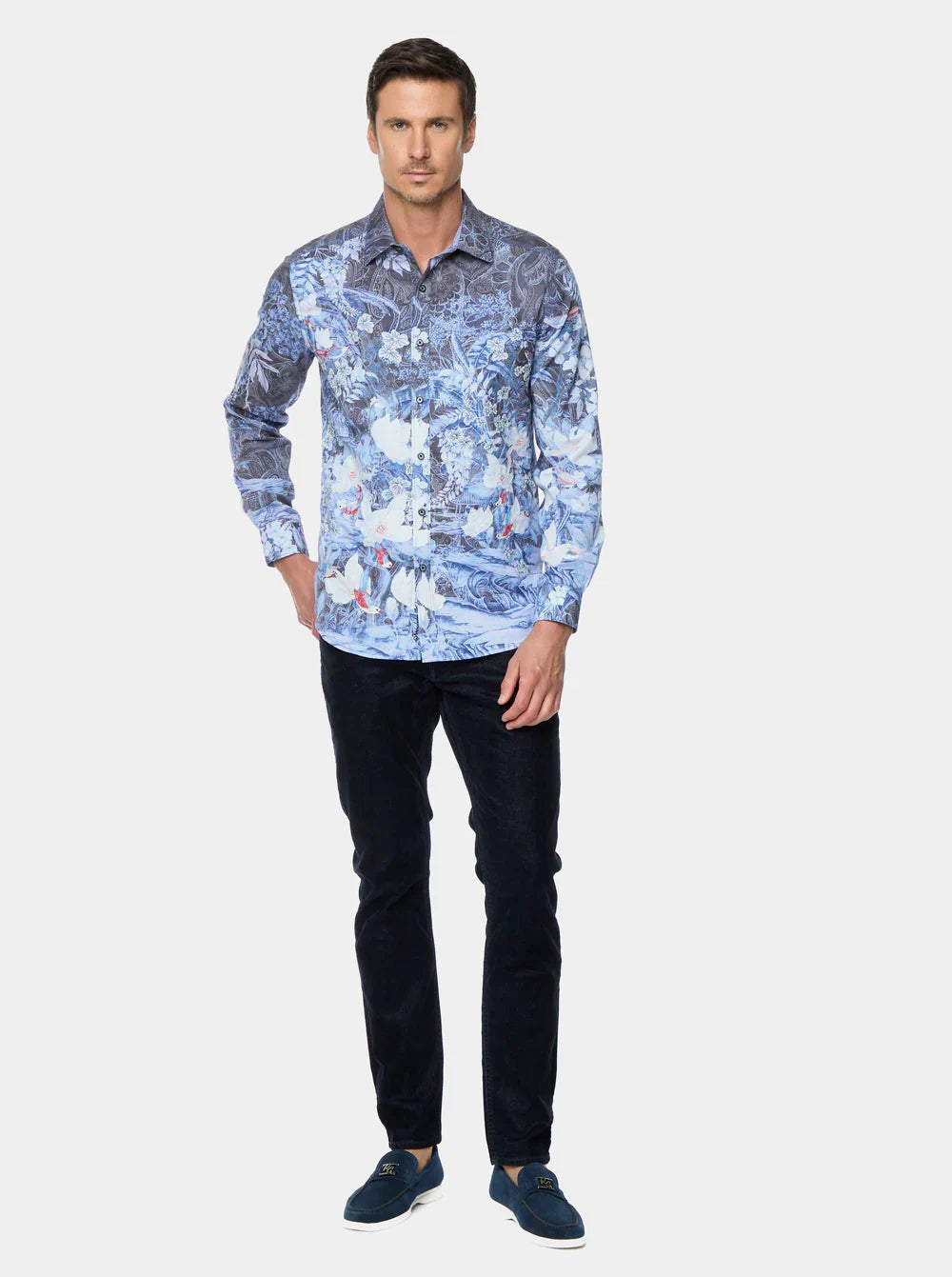 Robert Graham Men's Nadine Long Sleeve Button Down Shirt