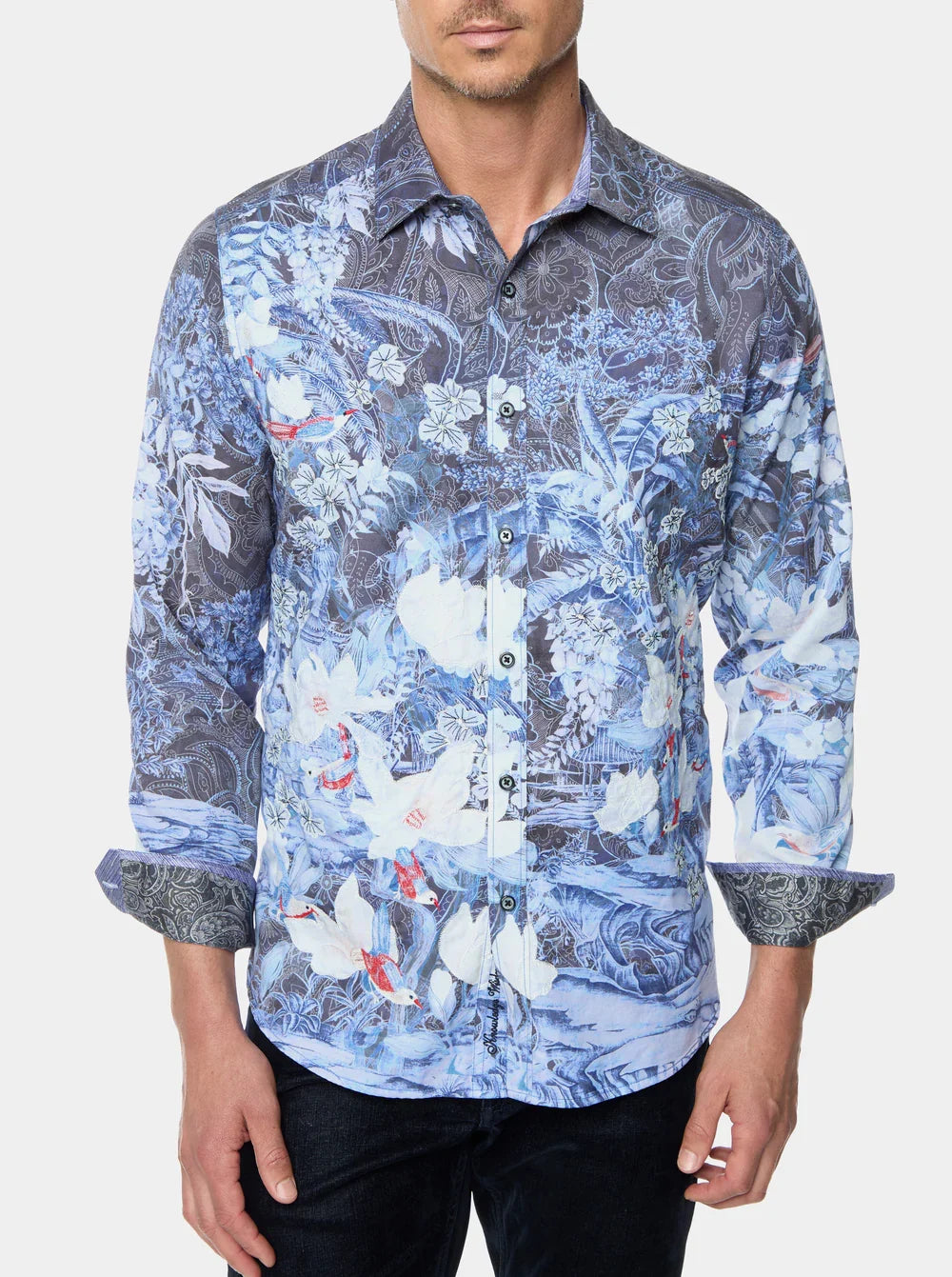 Robert Graham Men's Nadine Long Sleeve Button Down Shirt