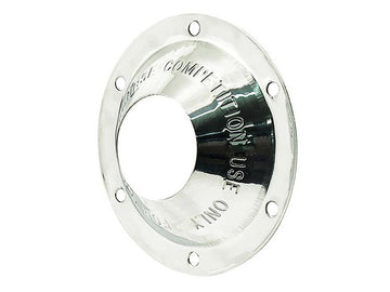 SUPERTRAPP EXHAUST END CAP; OPEN 4 POLISHED STAINLESS