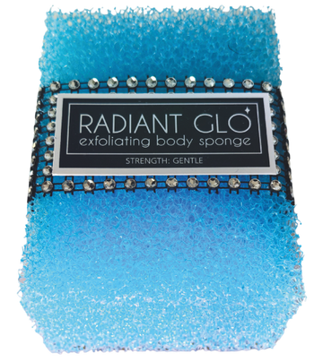 Radiant Glo Exfoliating Sponge (Blue - semi-coarse)