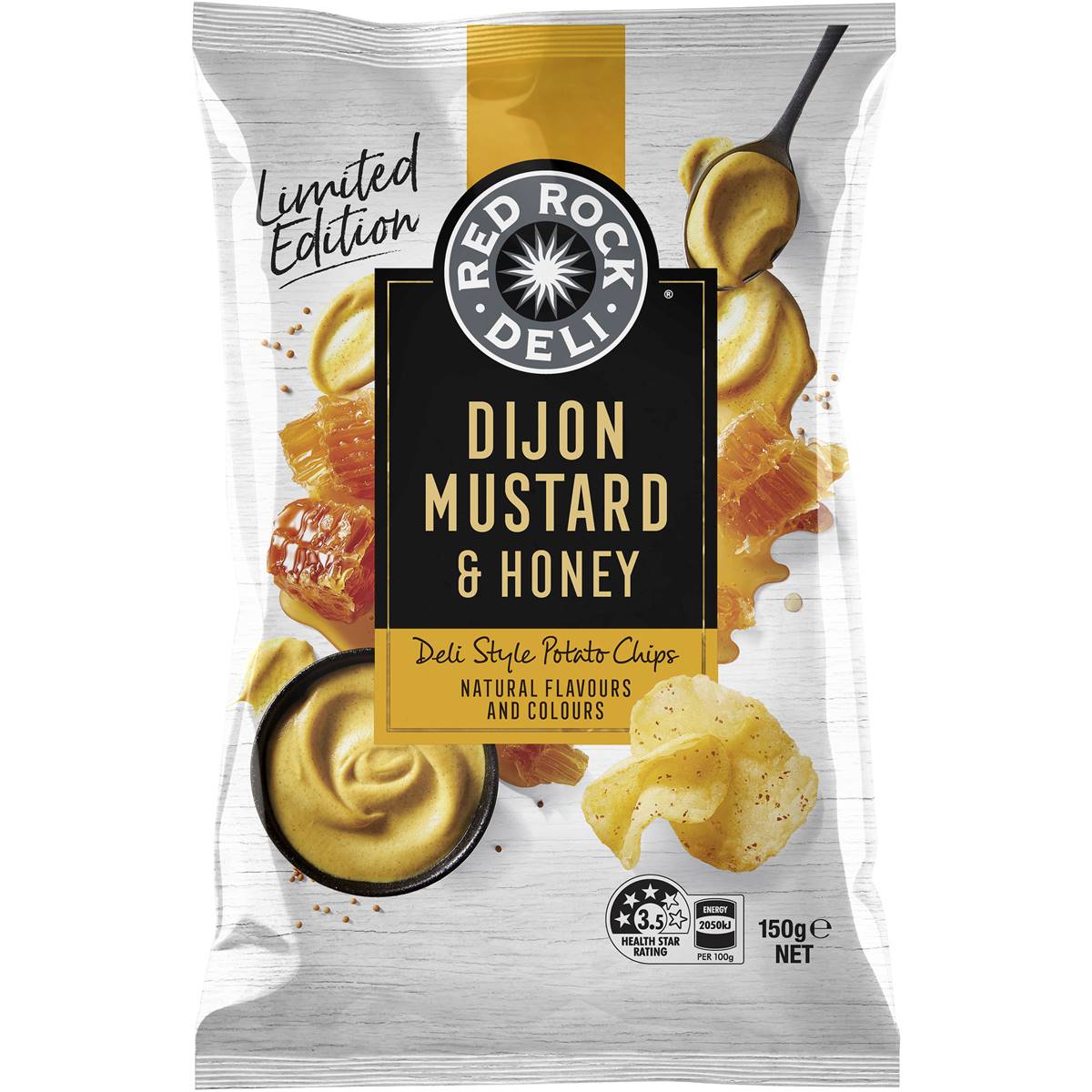 Red Rock Deli Chips Dijon Mustard & Honey 150g